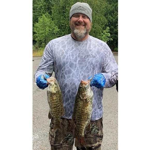 Fishing Outdoors Beanie Watch Skull Cap Stocking Hat Embroidered Logo Gray New - Picture 2 of 5